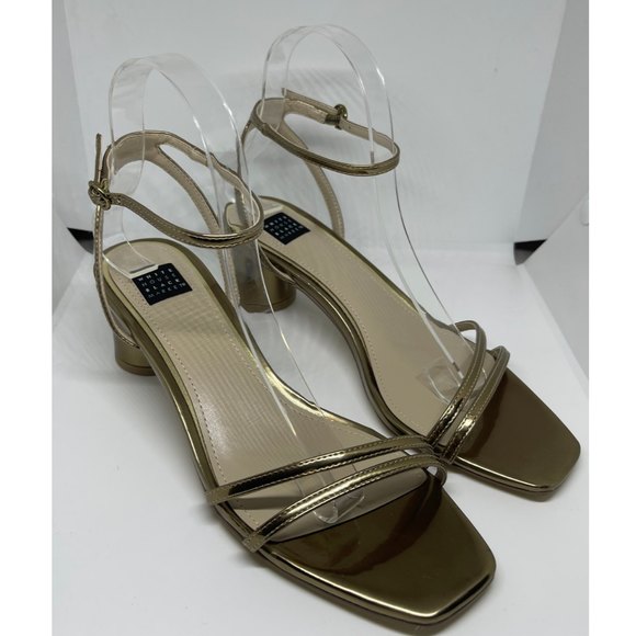 WHITE HOUSE BLACK MARKET Cindy Bronze Strappy Sandal - Picture 5 of 15